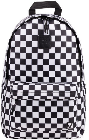 Рюкзак BRAUBERG POSITIVE универсальный, потайной карман, "Black and White", 42х28х14 см, 270777