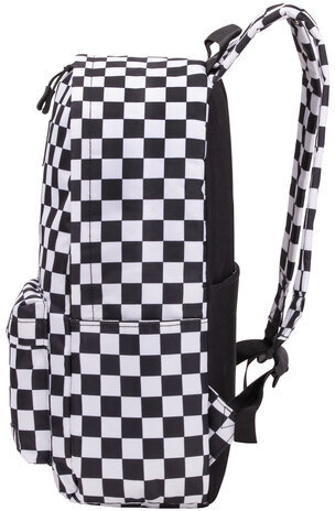 Рюкзак BRAUBERG POSITIVE универсальный, потайной карман, "Black and White", 42х28х14 см, 270777
