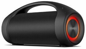 Колонка портативная SVEN PS-370, 2.0, 40 Вт, Bluetooth, FM, USB, microSD, черная, SV-020408