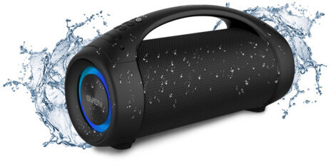 Колонка портативная SVEN PS-370, 2.0, 40 Вт, Bluetooth, FM, USB, microSD, черная, SV-020408