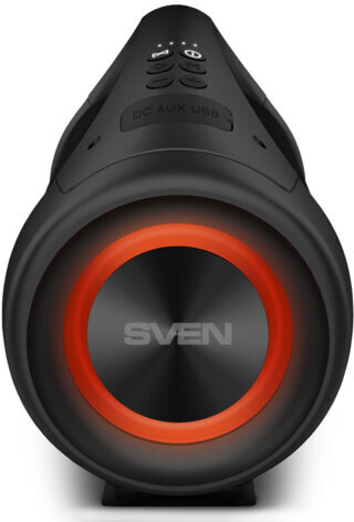 Колонка портативная SVEN PS-370, 2.0, 40 Вт, Bluetooth, FM, USB, microSD, черная, SV-020408