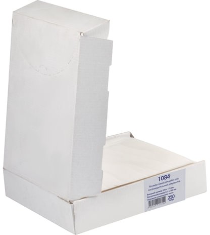Пакеты ДЛЯ СОПРОВОДИТЕЛЬНЫХ ДОКУМЕНТОВ, полиэтиленовые (240х165 мм), самоклеящиеся, отрывная полоса, КОМПЛЕКТ 250 шт., 1084