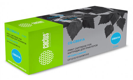 Картридж лазерный CACTUS (CS-CB541A) для HP CLJ CP1215/CP1515N/CM1312, голубой, ресурс 1400 стр.