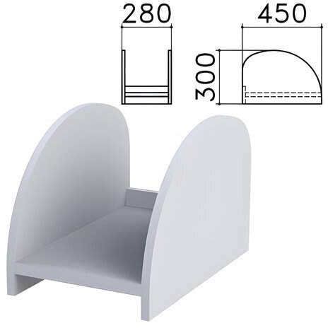 Подставка под системный блок "Монолит", цвет серый, ПМ32.11