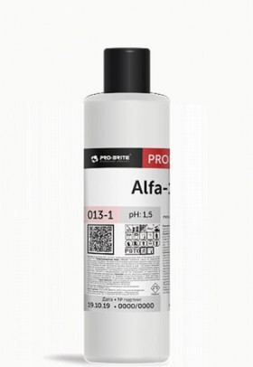 Средство для уборки после строительства, 1 л, PRO-BRITE ALFA-19, кислотное, концентрат, 013-1