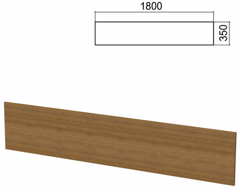 Экран к столам на металлокаркасе "Арго", шириной 1800 мм, орех