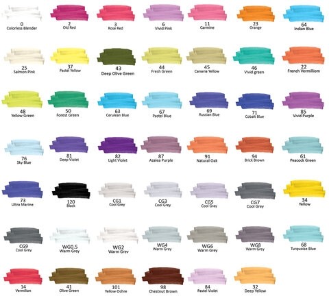 Маркеры для скетчинга двусторонние, НАБОР 48 шт., текстильный чехол, BRAUBERG, 152231