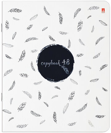 Тетрадь А5 48 л. АЛЬТ скоба, клетка, глянцевая ламинация, "КОНТРАСТЫ" (5 видов), 7-48-575