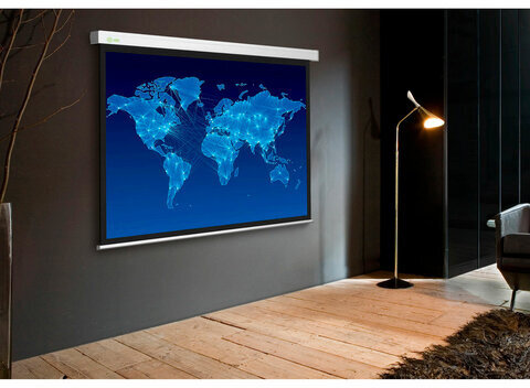 Экран Cactus Wallscreen CS-PSW-150x150, 150x150 см, 1:1, настенно-потолочный, белый