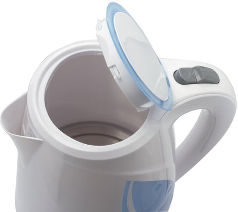 Чайник SONNEN KT-1767, 1,8 л, 2200 Вт, закрытый нагревательный элемент, пластик, белый/синий, 453416