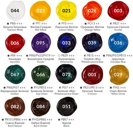 Краски акриловые художественные, НАБОР 20 штук, 18 цветов по 22 мл в банках, BRAUBERG ART DEBUT, 192299