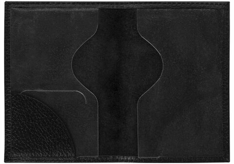 Обложка для паспорта натуральная кожа флоттер, "PASSPORT", кожаный уголок, черная, BRAUBERG, 238192