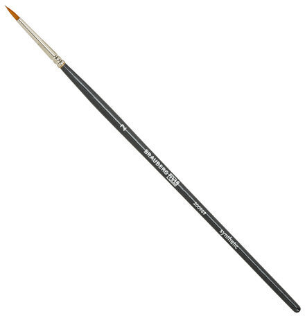 Кисти художественные набор 12 шт., в черной скрутке, синтетика, BRAUBERG ART CLASSIC, № 0-14, 200969