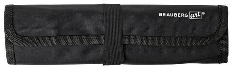 Кисти художественные набор 12 шт., в черной скрутке, синтетика, BRAUBERG ART CLASSIC, № 0-14, 200969