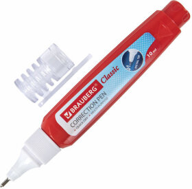 Ручка-корректор BRAUBERG, 10 мл, металлический наконечник, 220618