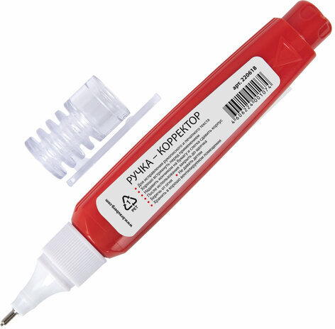 Ручка-корректор BRAUBERG, 10 мл, металлический наконечник, 220618