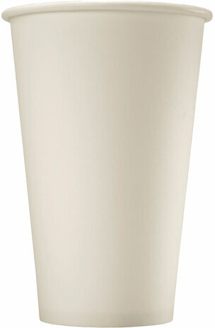 Стакан одноразовый бумажный ВЕНДИНГ, 300/360 мл, КОМПЛЕКТ 50 шт., однослойный, белый, холодные/горячие напитки, ФОРМАЦИЯ, HB80-360-0000