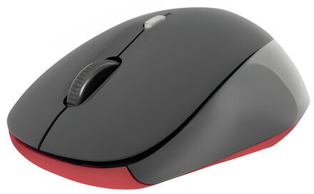 Мышь беспроводная DEFENDER Dacota MS-155, 2 кнопки + 1 колесо-кнопка, лазерная, черно-красная, 52155