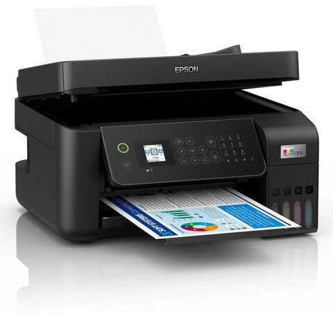 МФУ струйное EPSON L5290 "4 в 1", А4, 33 стр./мин, 5760x1440, ЖК-дисплей, АПД, Wi-Fi, с/к, СНПЧ, C11CJ65508