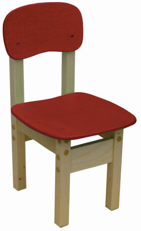 Стул детский &quot;Яблочко-3&quot;, рост 3 (130-145 см), фанера/дерево, красный