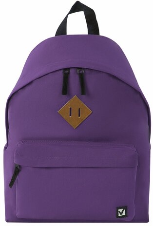 Рюкзак BRAUBERG, универсальный, сити-формат, один тон, фиолетовый, 20 литров, 41х32х14 см, 225376