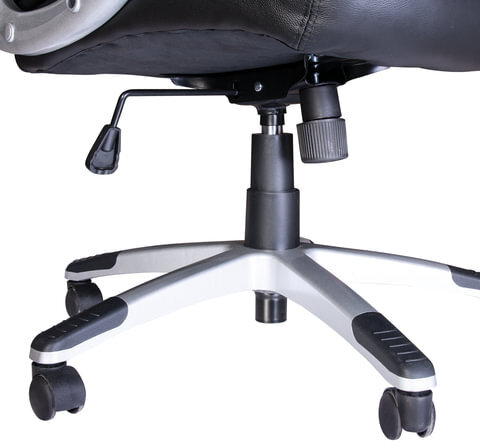 Кресло из натуральной кожи BRABIX "Grand EX-500", черное, 530861