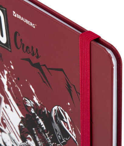 Дневник 1-11 класс 48 л., твердый, BRAUBERG, матовая ламинация, резинка, закладка-ляссе, с подсказом, "Мото", 107236