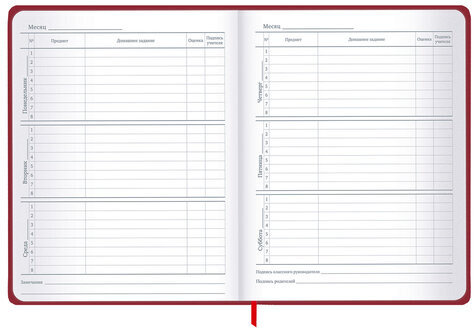 Дневник 1-11 класс 48 л., твердый, BRAUBERG, матовая ламинация, резинка, закладка-ляссе, с подсказом, "Мото", 107236