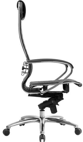 Кресло офисное МЕТТА "SAMURAI" K-1.04, рецик. кожа, черное