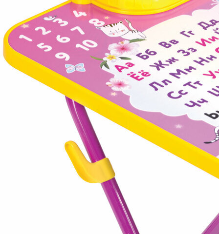 Комплект детской мебели розовый ПРИНЦЕССА: стол + стул, пенал, BRAUBERG NIKA KIDS, 532635