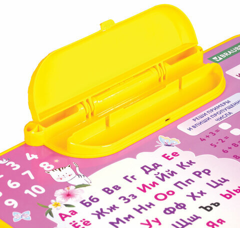 Комплект детской мебели розовый ПРИНЦЕССА: стол + стул, пенал, BRAUBERG NIKA KIDS, 532635