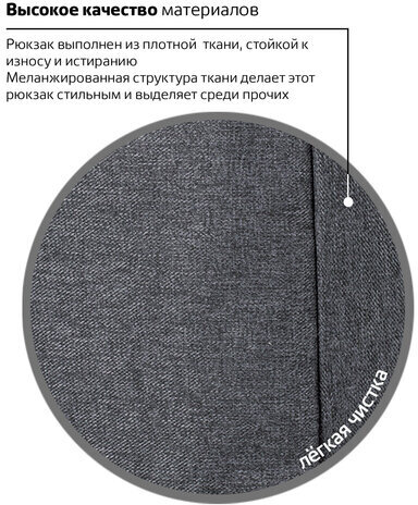 Рюкзак BRAUBERG URBAN универсальный, с отделением для ноутбука, Houston, темно-серый, 45х31х15 см, 229895