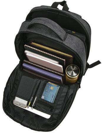 Рюкзак BRAUBERG URBAN универсальный, с отделением для ноутбука, Houston, темно-серый, 45х31х15 см, 229895