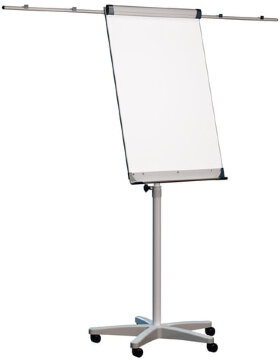 Доска-флипчарт магнитно-маркерная 70х100 см, передвижная, держатели для бумаги, 2х3 (Польша), TF02/2011
