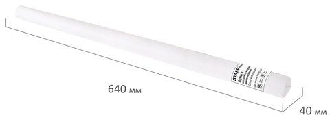 Бумага масштабно-координатная (миллиметровая) ПЛОТНАЯ, рулон 640 мм х 10 м, оранжевая, 80 г/м2, STAFF, 113482