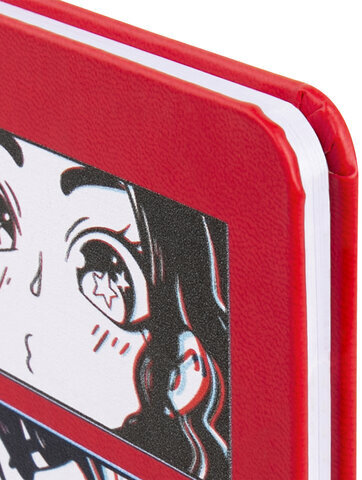 Дневник 1-11 класс 48 л., кожзам (твердая), шелкография, BRAUBERG, "Anime", 106225