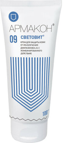 Крем защитный, 100 мл, АРМАКОН &quot;СВЕТОВИТ&quot;, универсальный, от УФ излучения, креозота, 1204
