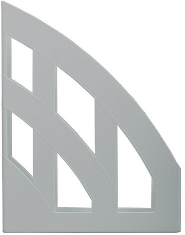 Лоток вертикальный для бумаг КОМПЛЕКТ 2 шт., BRAUBERG "Modern", 245х75х320 мм, серый, 238029