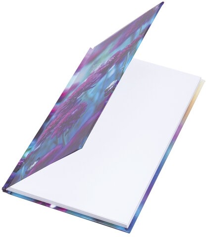 Блокнот А5 (134х206 мм), 80 л., твёрдый, клетка, STAFF, "Flowers", 114410