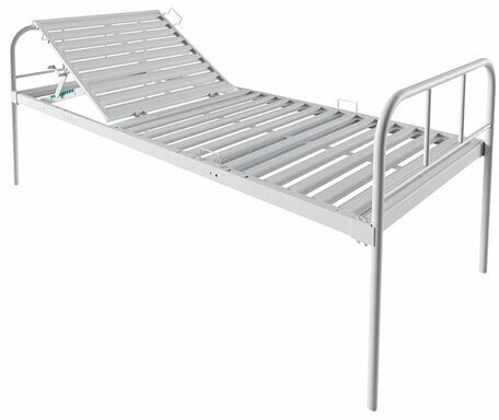 Кровать медицинская HILFE "MB111" 840х2084х906 мм, с углом наклона, ложе реечное, цвет белый, S26599100103