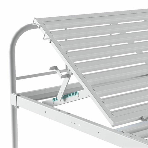 Кровать медицинская HILFE "MB111" 840х2084х906 мм, с углом наклона, ложе реечное, цвет белый, S26599100103