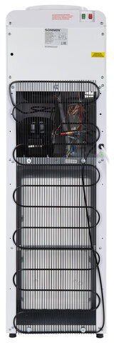 Кулер для воды SONNEN FSC-02AC, напольный, НАГРЕВ/ОХЛАЖДЕНИЕ КОМПРЕССОР, шкаф, 2 крана, белый, 455420