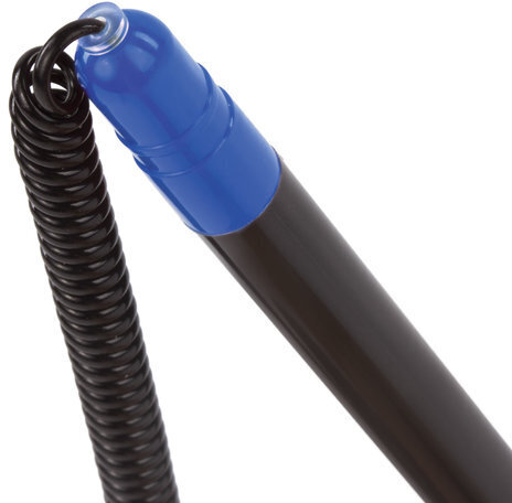 Ручка шариковая настольная масляная BRAUBERG "Стенд-Пен №1", СИНЯЯ, корпус черный/синий, линия письма 0,35 мм, 141884