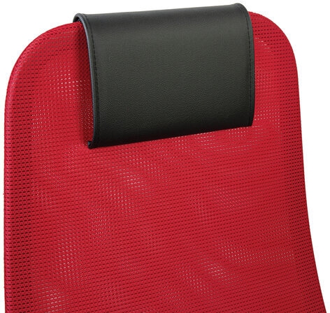 Кресло офисное BRABIX PREMIUM "Ultimate EX-801" хром, плотная двойная сетка Х2, черное/красное, 532921