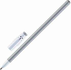 Ручка с топпером шариковая CENTRUM &quot;Кот&quot;, СИНЯЯ, корпус ассорти, линия письма 0,7 мм, дисплей, 89523