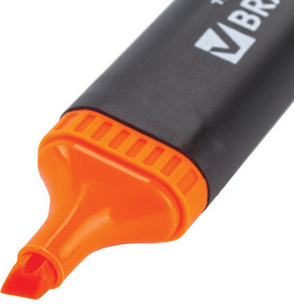 Текстовыделитель BRAUBERG "Contract", ОРАНЖЕВЫЙ, линия 1-5 мм, 150393