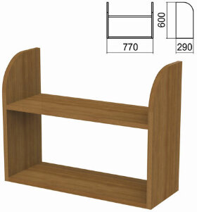 Полка навесная настенная &quot;Арго&quot;, 770х290х600 мм, орех