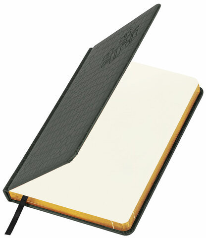 Ежедневник датированный 2025, А5, 138x213 мм, BRAUBERG "Comodo", под кожу, серо-зеленый, 115777