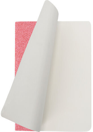 Тетрадь 48 л. в точку обложка кожзам с блестками, сшивка, A5 (147х210мм), РОЗОВЫЙ, BRAUBERG SPARKLE, 403855