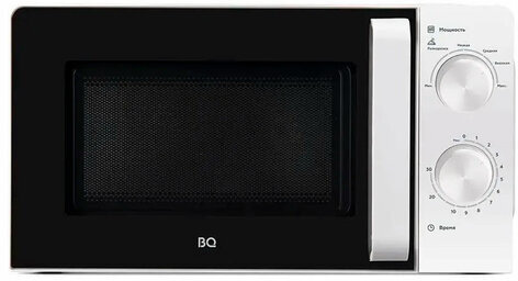 Микроволновая печь BQ (БИ-КЬЮ) MWO 20004SM/W, объем 20 л, мощность 700 Вт, механическое управление, белая, 86185120